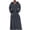 Dark Gray mens bathrobe, variant on LangJing Mens Plush Hooded Robes Full Length Fleece Hooded Bathrobe Thick Warm Cozy Bath Shower Robe Absorbent Quick Dry Outdoor Pink,L