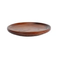 thumbnail image 1 of 2X Tableware Household Smooth Wooden Bread Dish Tray Kitchen Utensils Seasoning Plate Round, 1 of 7