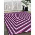 thumbnail image 3 of Ahgly Company Machine Washable Indoor Rectangle Transitional Orchid Purple Area Rugs, 2' x 3', 3 of 7
