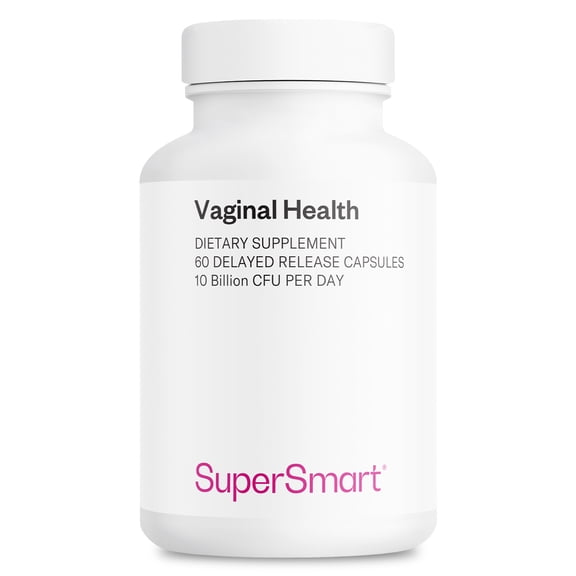 SuperSmart - Vaginal Health 11 Billion CFU - Women Probiotic & Prebiotic Supplement - Feminine Care | Non-GMO & Gluten Free - 60 DR Capsules