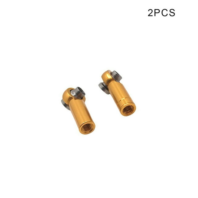 2pcs Tige de Liaison Fin Composant Joint Universel RC Voiture Positif Reverse Thread Ball Head Holder Upgrading Accessoire Remplacer Pièce Or