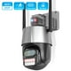thumbnail image 1 of Cámara de seguridad con Zoom híbrido 4K 8x, dispositivo de vigilancia con doble lente, PTZ, IP, luz policial, WiFi, detección humana, Audio de 4MP, 2K, 1 of 3