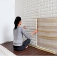 thumbnail image 2 of Pegatinas De Pared Sólidas 3d Para Sala De Estar , Bolsa Suave , Papel Pintado Autoadhesivo Decorativo Impermeable , Azulejos De Espuma Autoadhesivas A Prueba De Agua, 2 of 4