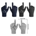 thumbnail image 2 of Cateissary Guantes completos tejidos para bicicletas para hombre y mujer, guantes cálidos para pantalla táctil, antideslizantes, de silicona, térmicos, Suministros térmicos Negro Cateissary HA070838-02, 2 of 6