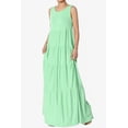 thumbnail image 3 of TheMogan Women's S~3X Sleeveless Scoop Neck Tiered Jersey Relaxed Fit Long Maxi Dress, 3 of 6