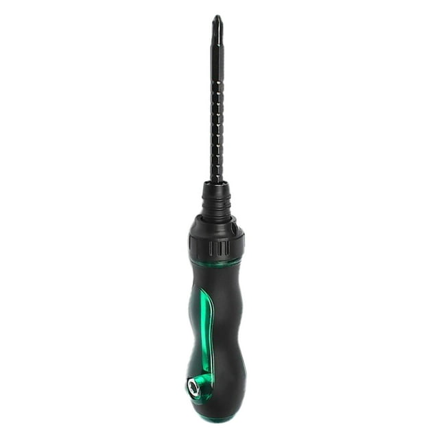 Destornillador magnético, destornillador plano y Phillips con base ergonómica antideslizante Trinquete de 6cm