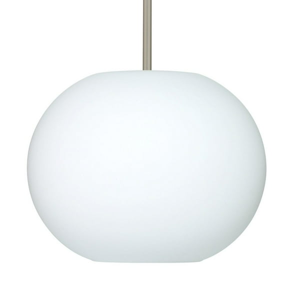 1TT-477507-LED-SN-Besa Lighting-Jordo - 1 Light Stem Pendant In Contemporary Style-11.38 Inches Tall and 14.5 Inches Wide-Satin Nickel Finish-LED