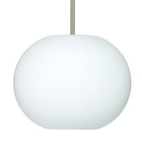 1TT-477507-LED-SN-Besa Lighting-Jordo - 1 Light Stem Pendant In Contemporary Style-11.38 Inches Tall and 14.5 Inches Wide-Satin Nickel Finish-LED