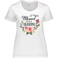 thumbnail image 3 of Inktastic Blessed to Be a Grandma with Flowers Women's Plus Size T-Shirt, 3 of 5
