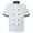Black White, variant on TopTie Unisex Short Sleeve Chef Coat Jacket, Black and Red
