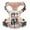 Checkered Beige, variant on BaoCheng No Pull Vest Harness, Reflective Adjustable Soft Padded Pet Harness with Handle for Small to Large Dogs