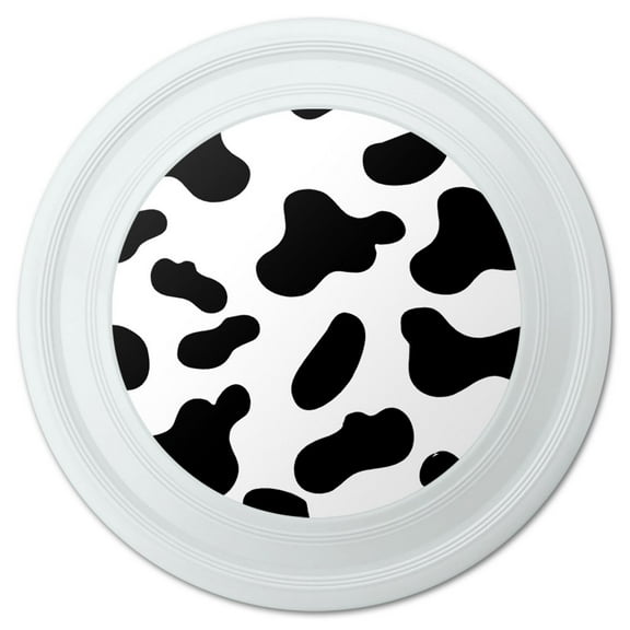 Cow Print Black White Novelty 9" Flying Disc