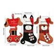 thumbnail image 6 of DESTYER Dog Cat Christmas Bags Gift Packaging Storage Stockings 3D Xmas Tree Socks Large Capacity Goodie Bag for Candy Birthday Belt Dog, 6 of 6