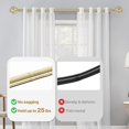 thumbnail image 4 of shiyou-Gold Tringle à Rideau 32 à 50 Pouces avec Embouts Torsadés en Cage, Ensemble de Tringles à Rideaux Réglables avec Supports, Tringle à Rideaux Robuste pour Chambre, Cuisine, Tringle à Rideaux Décorative 5/8 Pouces, 4 of 4