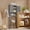 Gray, variant on Over Toilet Bathroom Storage Cabinet with 3 Open Shelves & 2Doors, White