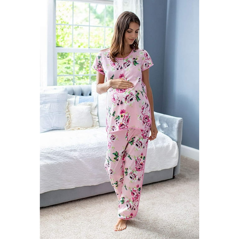 Baby Be Mine Maternity and Nursing Pajama Set PJ s For Women