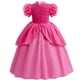 thumbnail image 3 of LXAA Peach Princess Dress Para Niña Disfraz Niños Cosplay Ropa De Encaje Rosa Rendimiento Cumpleaños Carnaval Fiesta Trajes 2-10T, 3 of 4