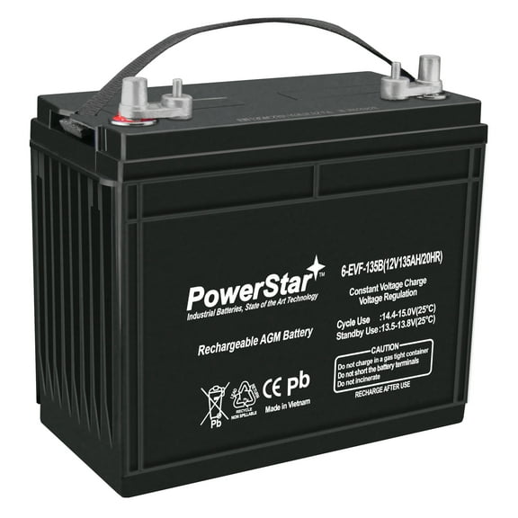 PowerStar Replacement for 12v 12 Volt Golf Cart Battery marine solar club car yamaha rv