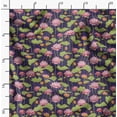 thumbnail image 2 of Soimoi Polyester Fleece Purple Fabric By the Yard - 56 Inch Wide - Lotus Floral Print Fabric - Exotic and Spiritual Designs for Fashion and Home Printed Fabric, 2 of 6