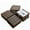 2#Brown, variant on DUOSONG Patio Interlocking Deck Tiles, 12"X12" Square Composite Decking Tiles, Four Slat Plastic Outdoor Flooring Tile All Weather For Balcony Porch Backyard (Dark Brown, Pack Of 9) Brown Plastic