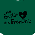 thumbnail image 4 of Inktastic Bestie Frenchie Boys or Girls Baby Bib, 4 of 4