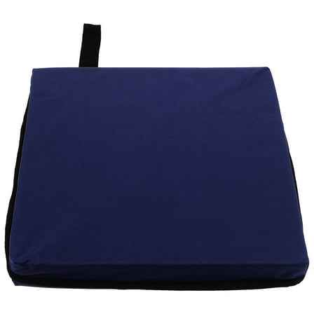 KALLORY 1Pcs Dark Blue Polyester Seat Cushion for Stadium Seating Square Shape