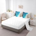 thumbnail image 3 of Manfei Wild Sea Waves 7pcs Queen Bedding,Calm Sand Beach Bedding Comforter Set Queen,Blue,Reversible, 3 of 8