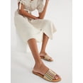 thumbnail image 3 of Time and Tru Women's Woven Slide Sandals, 3 of 7