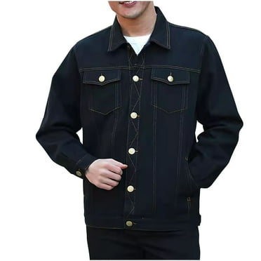 ZVNAΖH Men's Denim Jackets, Trucker Jean Jacket Unlined Coats Spring Fall Outfits, Sizes M-4XL, On Clearance