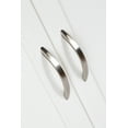 thumbnail image 3 of (2 pack) Mainstays 3-3/4" (96mm) Center-to-Center Curved Cabinet Pull, Satin Nickel, 2 Pack, 3 of 5