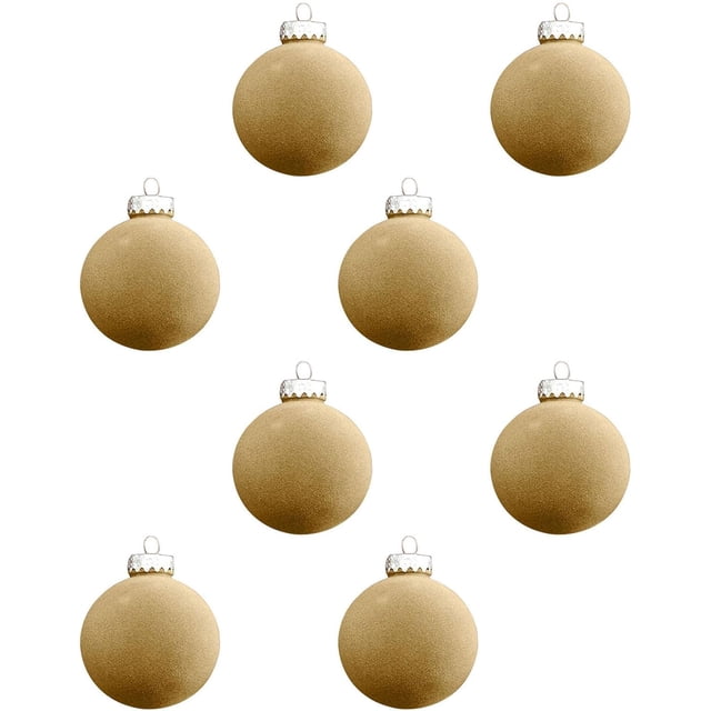 Bolas de terciopelo amarillo XINYU 3,15 pulgadas para adornos navideños