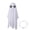 B, variant on Halloween Hanging Ghost Decor, 27" Cute Flying Ghosts with Multiple Expressions, Lightweight Sheer Cloth & String, Spooky Prop for Porch Tree Yard Indoor Outdoor Party
