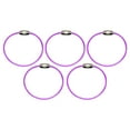 thumbnail image 2 of Naierhg 5/10Pcs Durable Steel Wire Rope Ring Connector Keychain Key Holder Hanging Cable, 2 of 8