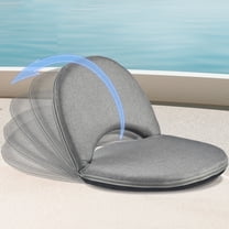 OUTMASTER Bleacher Seats with Backs-AdjustableTilt,Folding Stadium Cushion-Portable Recliner.