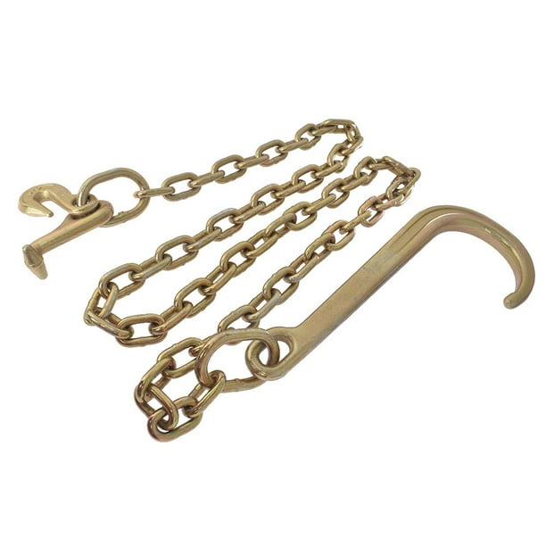 Labwork 5/16 x 6 FT Grade 70 Tow Chain 15 J Hook and T Hook Mini J Hook