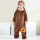 thumbnail image 5 of Cowsor Onepiece Romper Baby Boy Girl Newborn Zip Up Plush Outfit Long Sleeve Set, 5 of 7