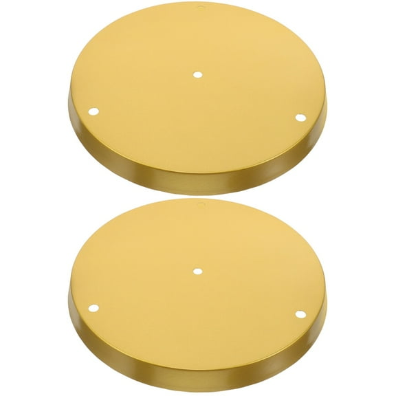 2 Sets Chandelier Lighting Accessories Long-lasting Fixture Part Golden Canopy
