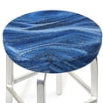 thumbnail image 3 of Fotbe Sparkling With Blue Stool Covers Round,Waterproof Round Bar Stool Covers Bar Chair Covers Washable Stool Cushion Slipcover for 12-14 Inch Chair-13 inch, 3 of 7