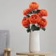 thumbnail image 4 of Crisantemos Garra de Dragón Artificiales Verdes | 7 Cabezas | Adornos Decorativos para Ventanas | Ramo de Flores Artificiales | Plástico Naranja | Tamaño 56Cm, 4 of 6