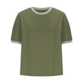 thumbnail image 3 of Cilsoka T Shirts for Women Plus Size Loose Fit Womens Tops Dressy Casual Cotton Workout Tees for Women With Sayings Blouses for Women Casual Short Sleeve My Orders Placed, 3 of 5