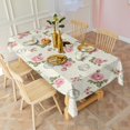 thumbnail image 3 of Pioneer Flower Floral Print Pattern Rectangle Tablecloth 60"x120", Waterproof Polyester Table Cloth, Wipeable Spillproof for Dining Camping Indoor Outdoor, 3 of 6