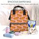 thumbnail image 5 of Fotbe Cartoon Hot Dog Mochila Maternidad - Lona de Sarga Impermeable, Mochila de Pañales de Gran Capacidad con Múltiples Bolsillos y Correas Ajustables, 5 of 6
