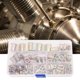 thumbnail image 3 of Kit de nuez de remache de 120 unids Cabeas planas plateadas de zinc Tuercas de cierre roscadas M4 / M5 / M6 / M8 / M10, 3 of 7