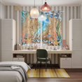 thumbnail image 4 of Jellyfish Coastal Kitchen Curtains Window Panels, Summer Nautical Starfish Coral Brown Anchor Insulated Window Treatment Curtain, Grommet Curtains for Bedroom/Living Room/Bathroom, 2 Piece 52"Wx84"L, 4 of 8