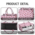 thumbnail image 4 of Large Capacity Tote Bag,Red Strawberry Plants Fruit Pink Pattern Handbag Fashion Luxury Tote Bag,15.7"x13"x 5.1" Inches,Laptop Compatible, 4 of 6