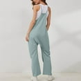 thumbnail image 4 of frariair ​Adjustable Denim-Look Jumpsuits – Moisture-Wicking Summer Casual Outfits​ Light Blue, 4 of 6