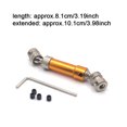 thumbnail image 1 of VONKY Rear Drive Shaft 1:12 Crawler Part Replacement for Wltoys 12423 12428 12429 Gold 1Set, 1 of 6