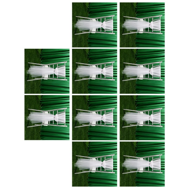 Cateissary 10 piezas de suministros de fiesta para bodas y fiestas, decoraciones personalizadas, decoración de boda, decoración de fiesta Kits de decoración para fiestas Blanco puro