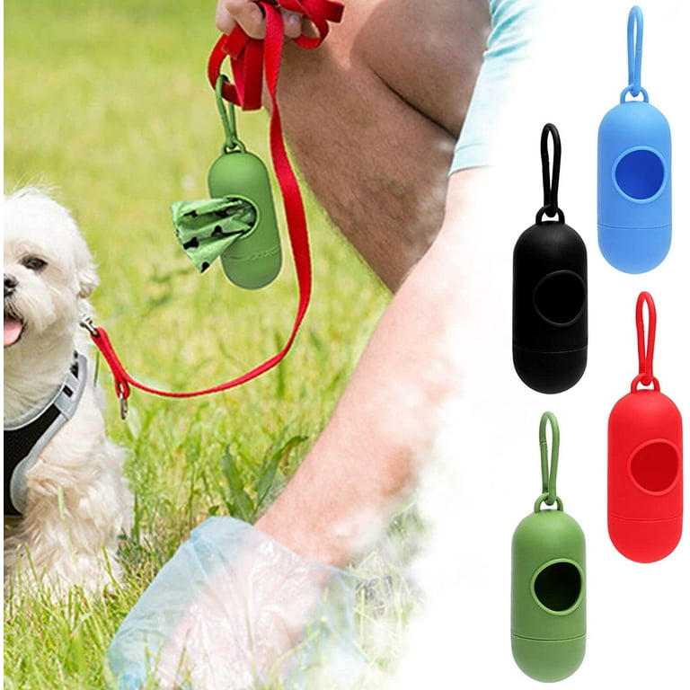 Dog Poop Bag Holder Leash Attachment, Dog Waste Bag Dispenser with