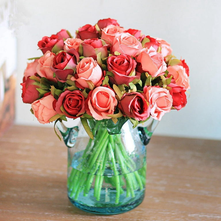 Regal Opulence: 100-Piece Royal Rose Silk Flower Picks - Luxurious